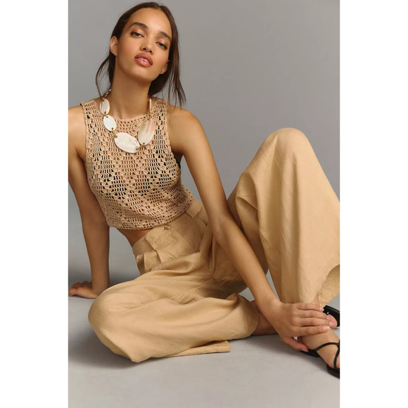 Faithfull Circa Linen Pants - New Size 10 - Picture 3 of 6